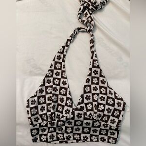 Tilly’s RSQ Brown and White Floral Top